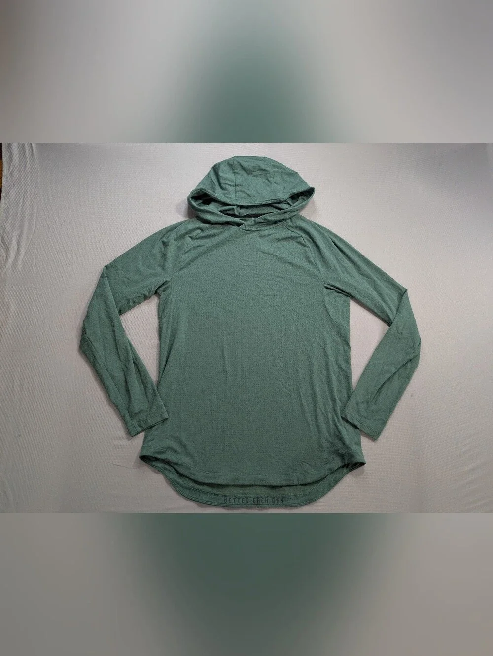 Lululemon Drysense Hoodie Mens S Green Lightweight Performance Metal Vent Tech